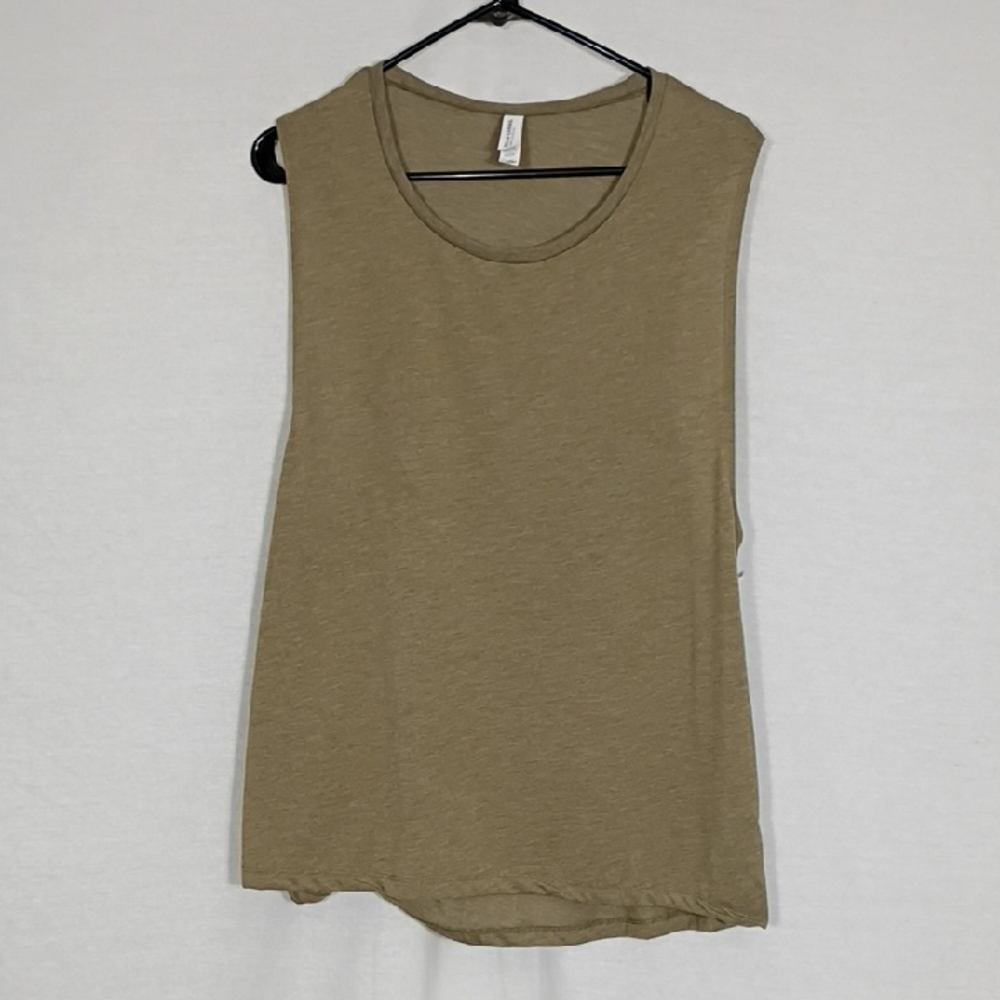 NWT Bella Canvas Olive Muscle Tee Womens Size 2XL Summer